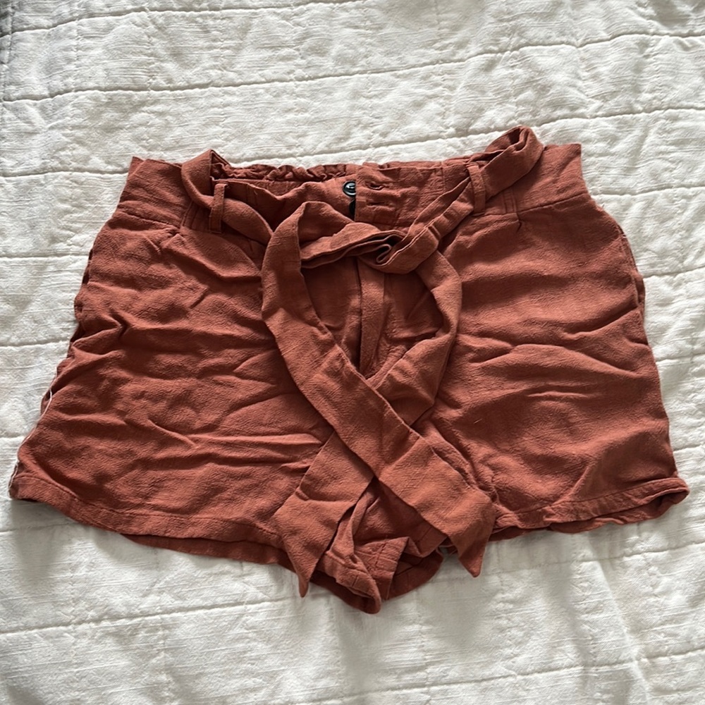 Pink Lily Rust Women Shorts